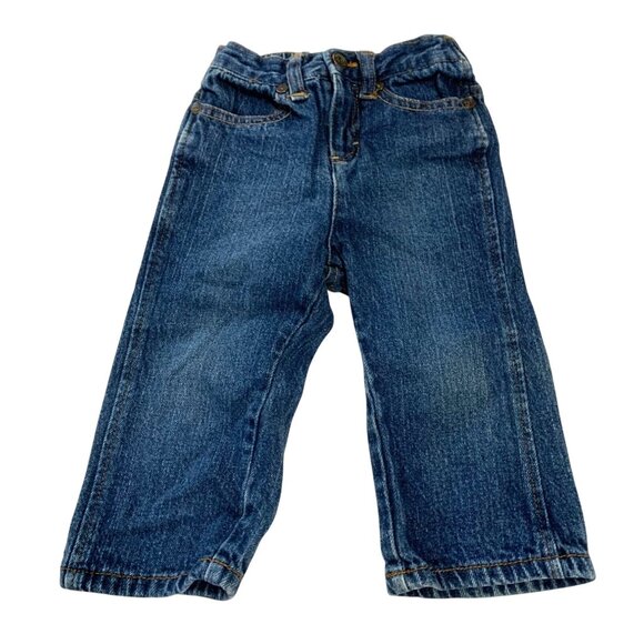 Cherokee Infant Baby 18 Months Pull On Vintage y2k Jeans Blue Denim - Picture 1 of 3
